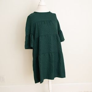 Nwot Green Polka Dot Dress - image 1